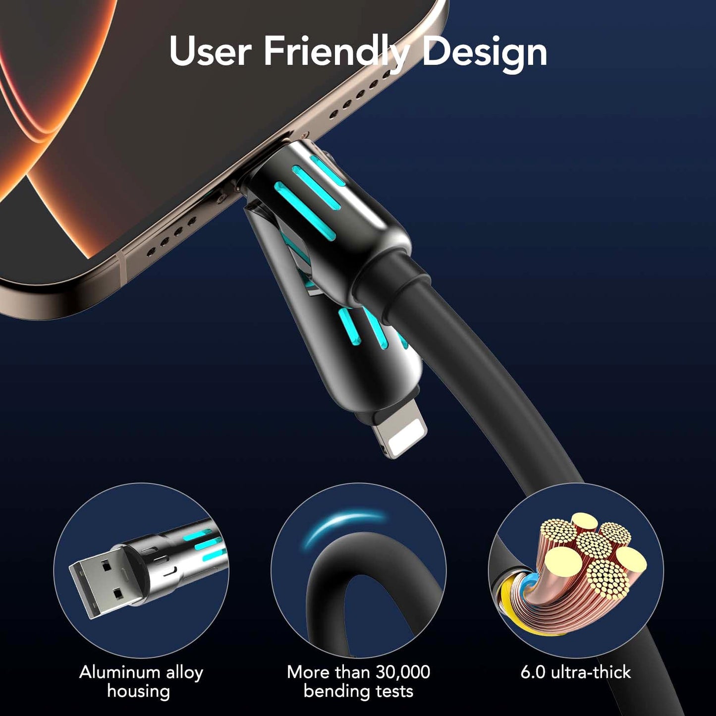 🎁Last Day Sale 49% OFF⚡4-in-1 USB Charging Cable fast charging MAX