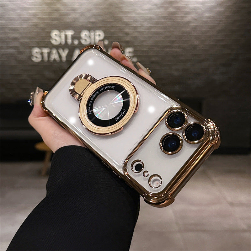 Stand Transparent Magnetic Phone Case | Slim  iPhone Cover